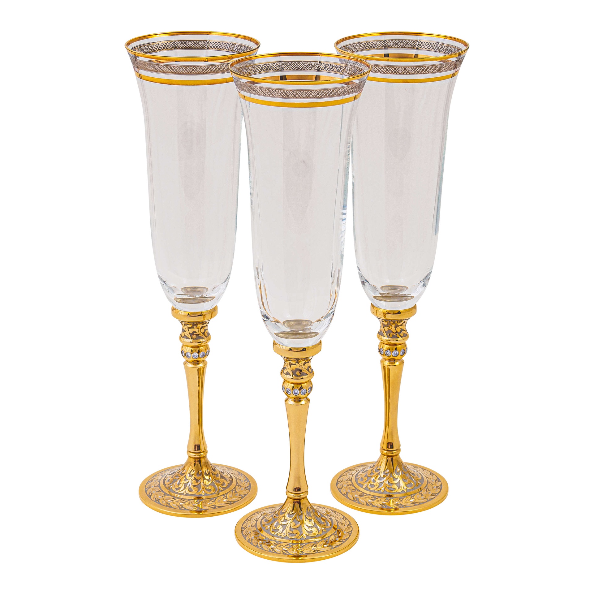 Набор для шампанского "Совершенство", набор из 3 фужеров