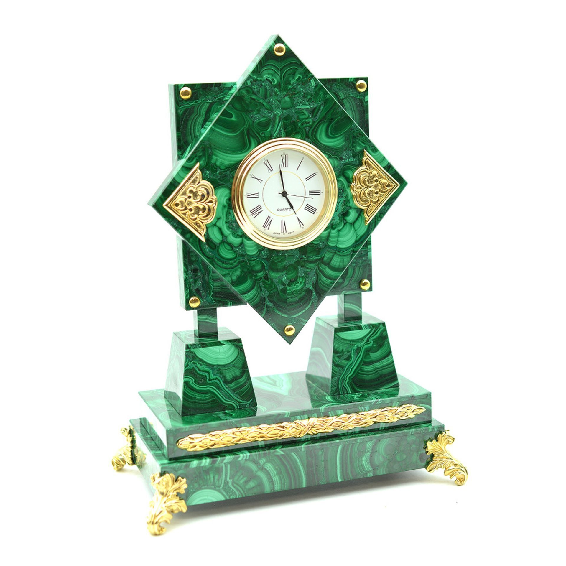 Часы настольные "Малахит" в подарок