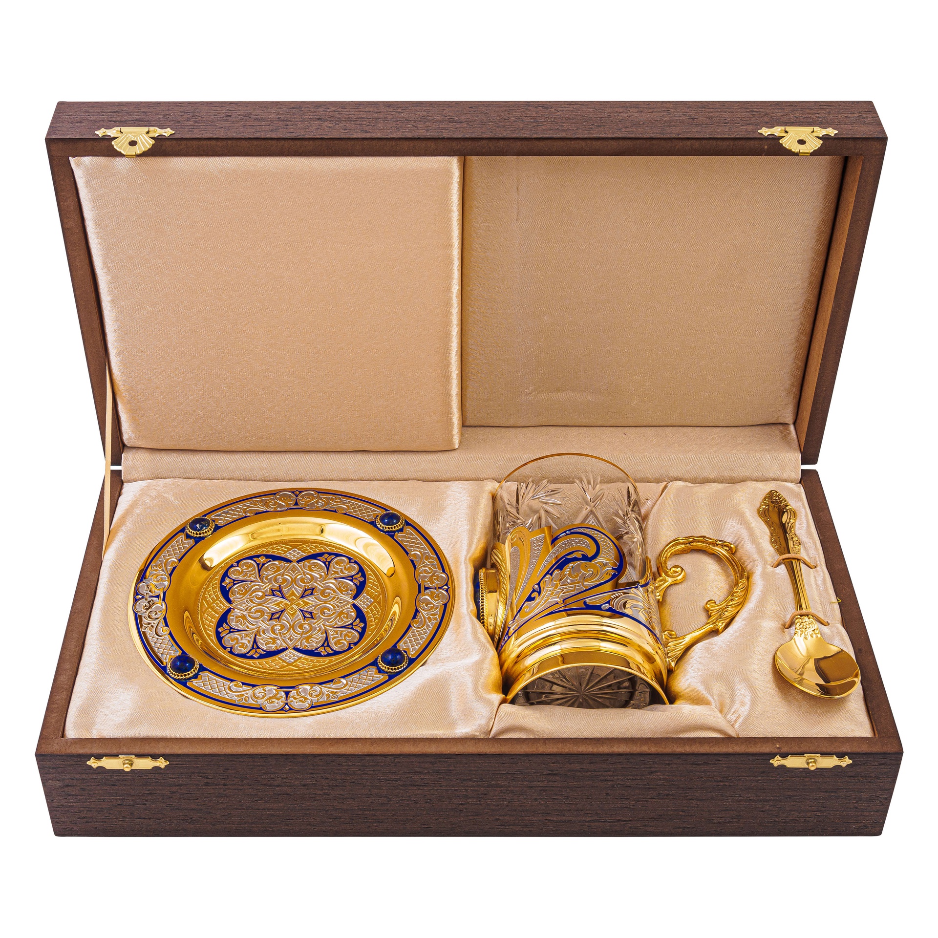Чайный набор "Лазурит" эмаль в подарок