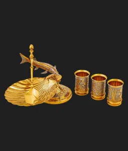 Икорница «Ракушка со стопками»